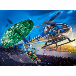 Playmobil City Action Hélicoptère de police et parachutiste