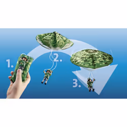 Playmobil City Action Hélicoptère de police et parachutiste - Vue supplémentaire 4