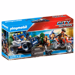 Playmobil City Action Policier avec voiturette et voleur moto, Kit de figurines jouets, 4 an(s), Plastique, 107 pièce(s), 425 ...