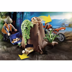 Playmobil City Action Policier avec voiturette et voleur moto