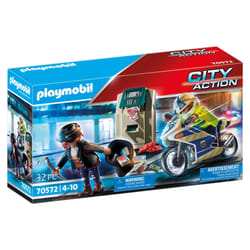 Playmobil City Action Policier avec moto et voleur