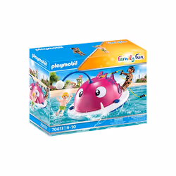 Playmobil FamilyFun Aire de jeu aquatique, Kit de figurines jouets, 4 an(s), Plastique, 24 pièce(s)