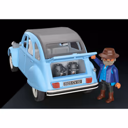 Playmobil Figures Citroën 2CV Set de Jeu 3 Figurines 11 Accessoires Dès 5 Ans - Vue supplémentaire 4