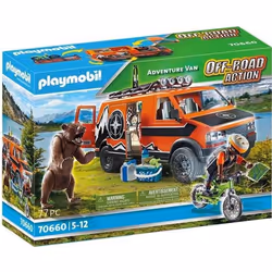 Playmobil Off-Road Action Adventrure Van, Kit de figurines jouets, 5 an(s), 77 pièce(s)