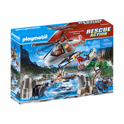 Playmobil Rescue Action Canyon Copter Rescue, Kit de figurines jouets, 5 an(s), 79 pièce(s)