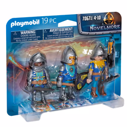 Playmobil Novelmore 3 Chevaliers, 4 an(s), Multicolore, Plastique