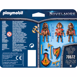 Playmobil Novelmore 3 combattants Burnham Raiders