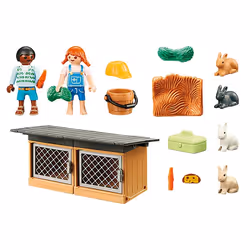 Playmobil Joueur de foot et cage d'entrainement