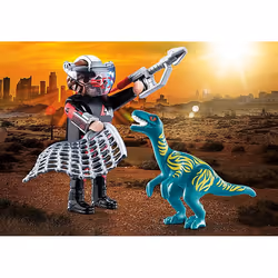 Playmobil Duo Braconnier vélociraptor