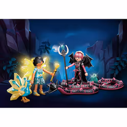 Playmobil Crystal Fairy et Bat Fairy avec animaux