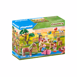 Playmobil Country Décoration de fête avec poneys, Ferme, 4 an(s), Multicolore, Plastique
