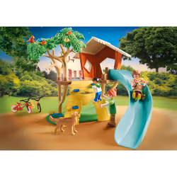 Playmobil FamilyFun Cabane dans les arbres et toboggan