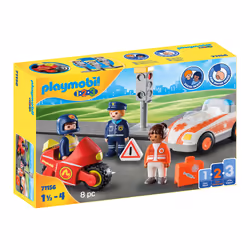 Playmobil 1.2.3 71156, Voiture et ville, 1,5 an(s), Multicolore
