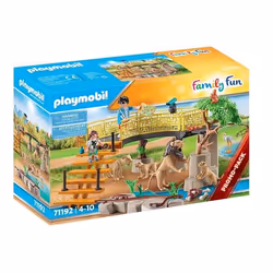 Playmobil FamilyFun Outdoor Lion Enclosure, Famille, 4 an(s), Multicolore