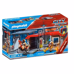 Playmobil City Action Caserne de pompiers transportable