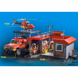 Playmobil City Action Caserne de pompiers transportable - Vue supplémentaire 5