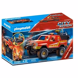 Playmobil City Action Pick-up et pompier, Action/Aventure, 4 an(s), Multicolore