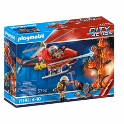 Playmobil City Action Hélicoptère bombardier des pompiers, Action/Aventure, 4 an(s), Multicolore