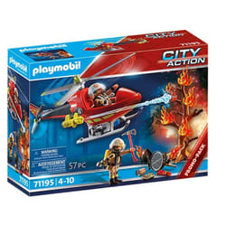 Playmobil City Action Hélicoptère bombardier des pompiers