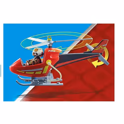 Playmobil City Action Hélicoptère bombardier des pompiers