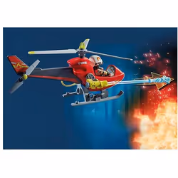 Playmobil City Action Hélicoptère bombardier des pompiers