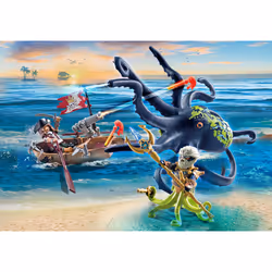 Playmobil Pirate avec pieuvre géante