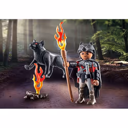 Playmobil SpecialPlus Guerrier avec loup - Vue supplémentaire 3