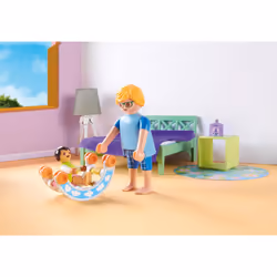 Playmobil My Life Chambre de parents avec berceau suspendu - Vue supplémentaire 4