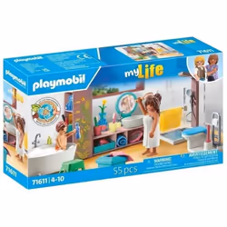Playmobil My Life Salle de bains avec douche et baignoire, Ensemble de baignoire, My Life, 4 an(s), Multicolore, Plastique