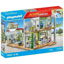 Playmobil Action Hôpital aménagé avec toit végétal