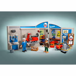 Playmobil Vespa Garage - Style rétro - années 60