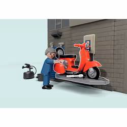 Playmobil Vespa Garage - Style rétro - années 60 - Vue supplémentaire 4
