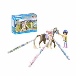 Playmobil Cavalière avec crinière à colorier - Vue supplémentaire 5