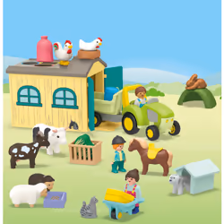 Playmobil Ferme avec Tracteur et Animaux Coffret de Jeu Multicolore - Vue supplémentaire 7