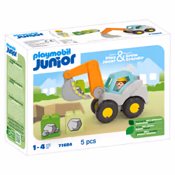 Playmobil Pelleteuse, Construction, 1,5 an(s), Multicolore, Plastique