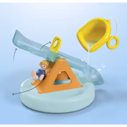 Playmobil Ilôt avec toboggan aquatique - Vue supplémentaire 6
