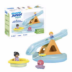 Playmobil Ilôt avec toboggan aquatique - Vue supplémentaire 9