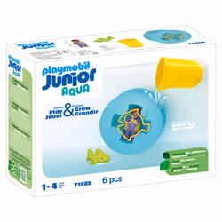 Playmobil Roue aquatique avec bébé requin, Jeu d'eau, 1,5 an(s), Multicolore, Plastique