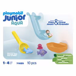 Playmobil Toboggan aquatique et animaux marins