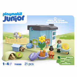 Playmobil Junior : Maison des animaux