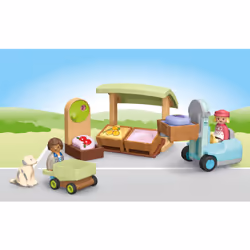 Playmobil Junior : Etal de fruits et légumes bio - Vue supplémentaire 9