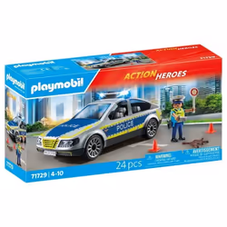 Playmobil Voiture police avec sirène et gyrophare, 492,5 g