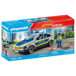 Playmobil Voiture police avec sirène et gyrophare
