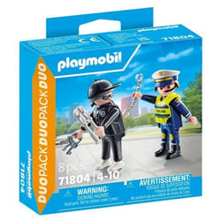 Playmobil Policier et bandit avec accessoires
