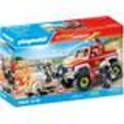 Playmobil Véhicule de pompiers avec bidon enflammé