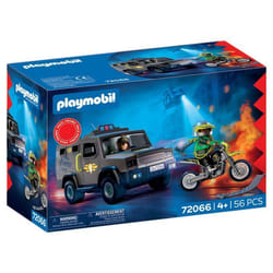 PLAYMOBIL 72066 Fourgon dintervention des forces spéciales City Action Les policiers Promo Pack 56 pièces dès 4 ans