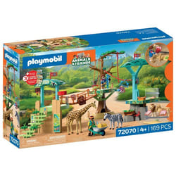 PLAYMOBIL 72070 Zoo : Parc aventure au milieu des animaux sauvages univers miniature 169 pièces dès 4 ans