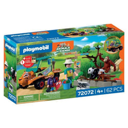 PLAYMOBIL 72072 Zoo : Gardien de zoo et véhicule