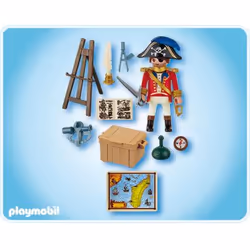 Playmobil Capitaine pirate avec carte