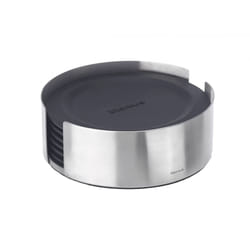 Blomus 63476 sous-verre Silicone, Acier inoxydable 6 Rond